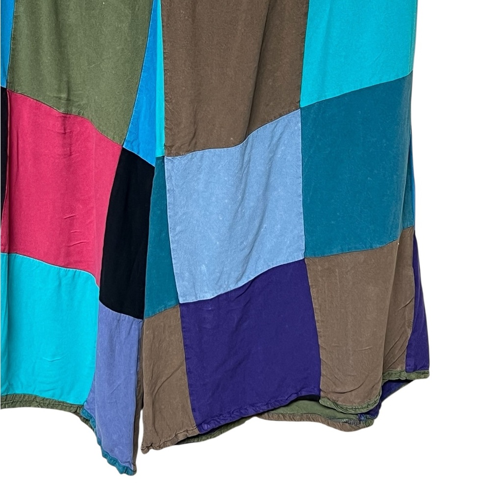 Earthbound Trading Co multicolor patchwork drawst… - image 6